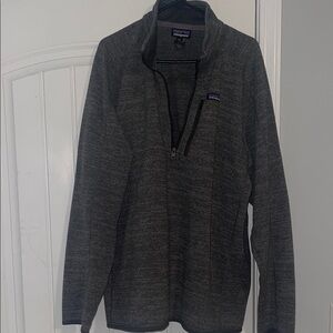 Patagonia Men's Charcoal Zip-Up Sweater
